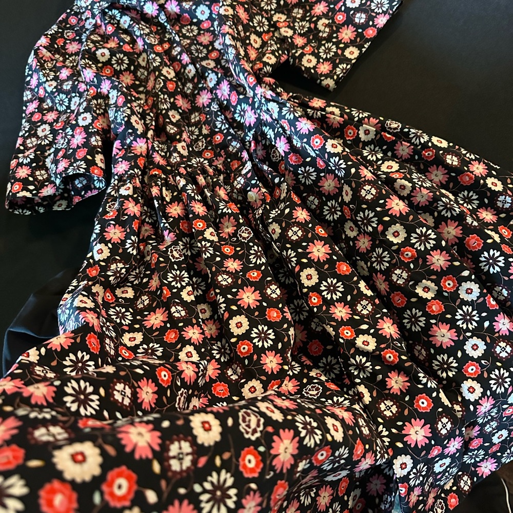 Kate spade collar flower designer dress size 12 - Picture 2 of 3